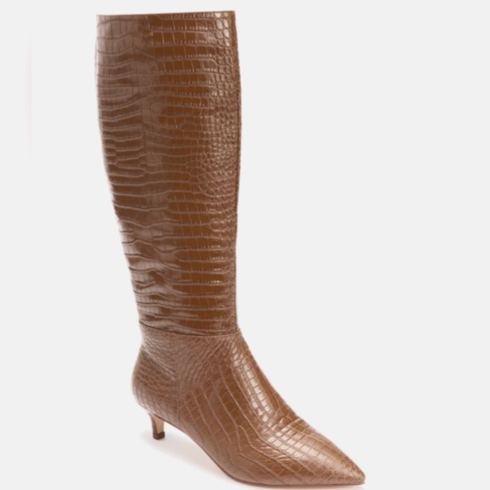 Jessica London Faux Snakeskin Boots